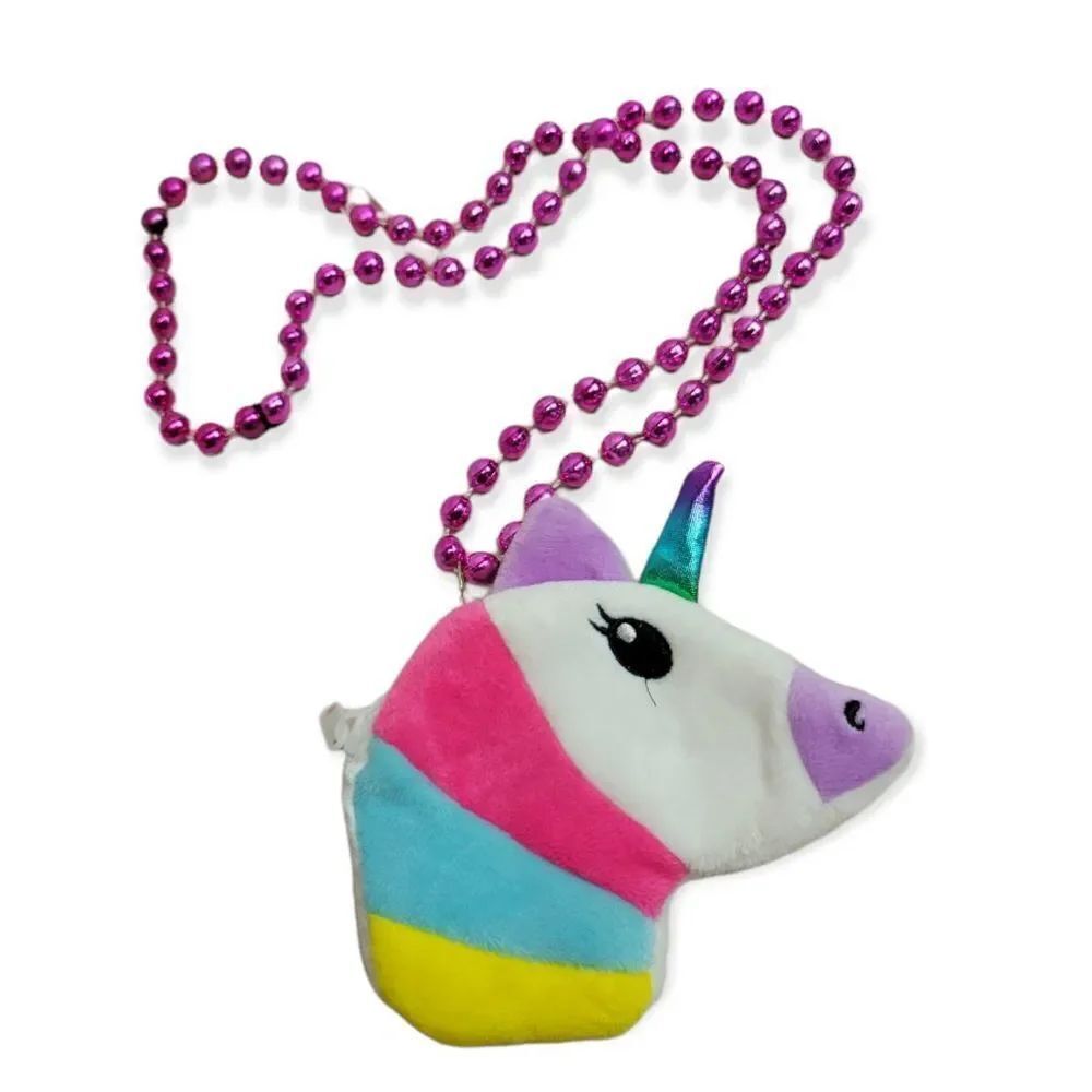 Unicorn coin purse on necklace
